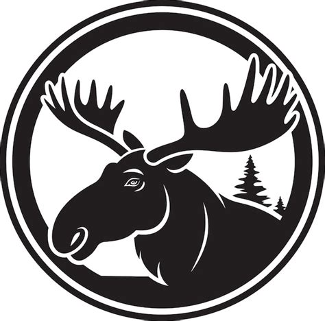 Premium Vector Moose Majesty With Timeless Appeal Regal Moose Logo In