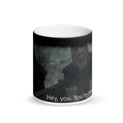 Skyrim Hey Youre Finally Awake Mug Skyrim Mugs Gadgets