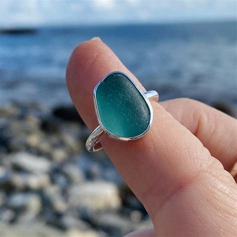 How To Make A Sea Glass Ring With Bezel Setting Sea Glass Crafts