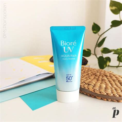 Bior Uv Aqua Rich Watery Essence Sunscreen Review Biore Uv Aqua