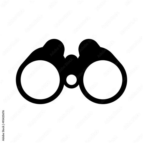 Binocular Field Glasses Flat Icon Stock Vector Adobe Stock