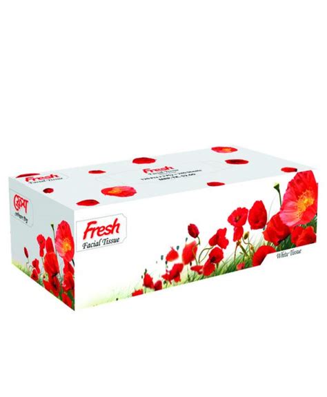 Fresh Non Perfumed Facial Tissue White 120x2 Ply Daily Bazar