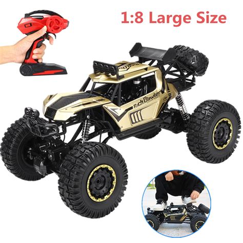 Large 1:8 Scale 4WD RC Car Crawler 2.4GHz Remote Control Off-road ...