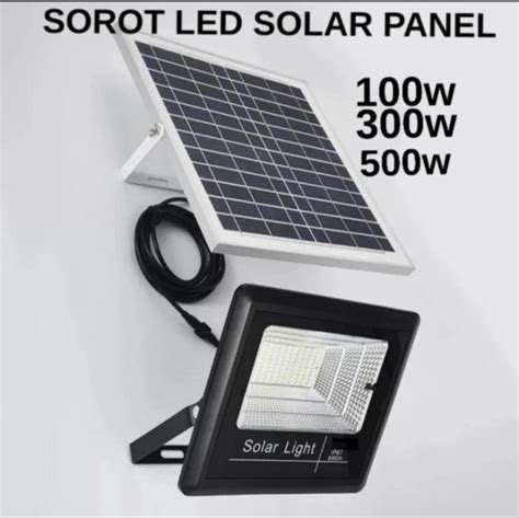 Jual Lampu Tembak Solar Cell 300 Watt 300w Lampu Sorot Panel Surya 300