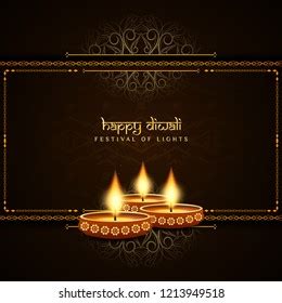 Abstract Happy Diwali Indian Festival Background Stock Vector Royalty