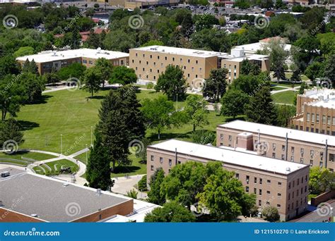 University Community College from Above Education Buildings Camp Stock ...