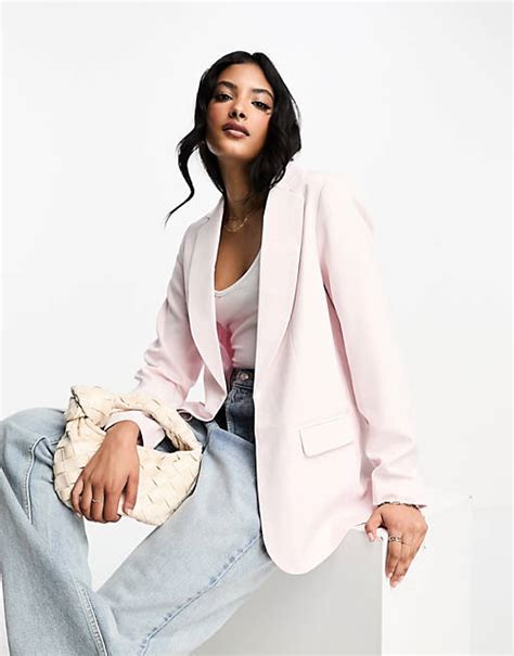 Miss Selfridge Blazer In Blush Lpink Asos