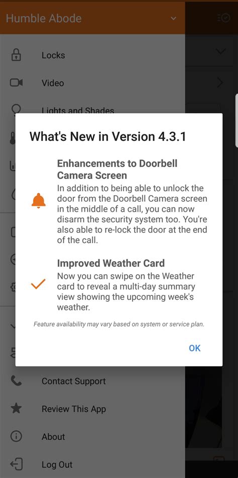 find mobile app version   device alert