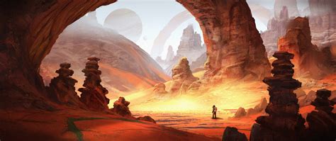 Artwork Fantasy Art Digital Art Desert Planet Wallpaper