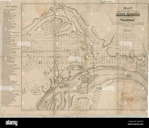 Carte De Richmond Banque De Photographies Et Dimages à Haute