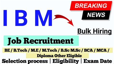 Ibm Mass Recruitment Ibm Off Campus Drive Ibm Jobs For