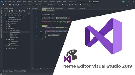 Install Theme Editor For Visual Studio 2019 One Dark Pro Dark