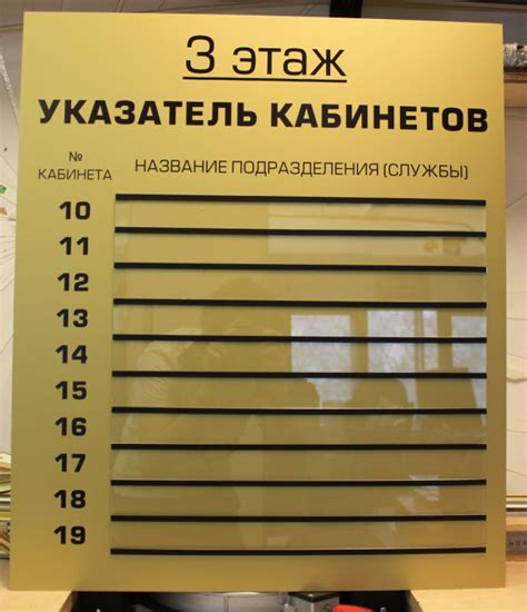 Изготовление указателей и табличек - «Мосплакат»