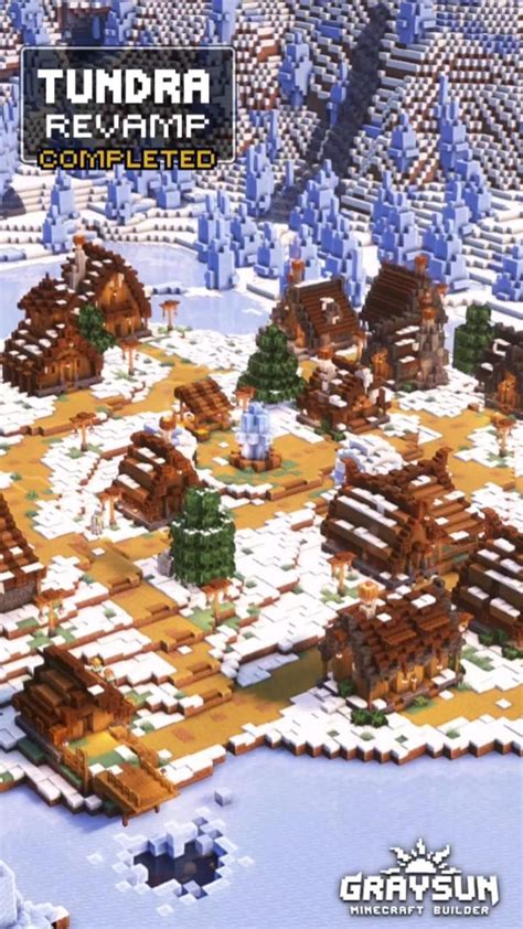 Minecraft Tundra Village Revamp Minecraft Minecraft Designs