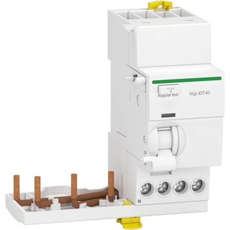 Module différentiel Vigi 40A 3P N 30mA type AC départ Acti9 iDT40