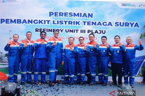 Kilang Pertamina Plaju Resmikan PLTS Terangi Perumahan Karyawan