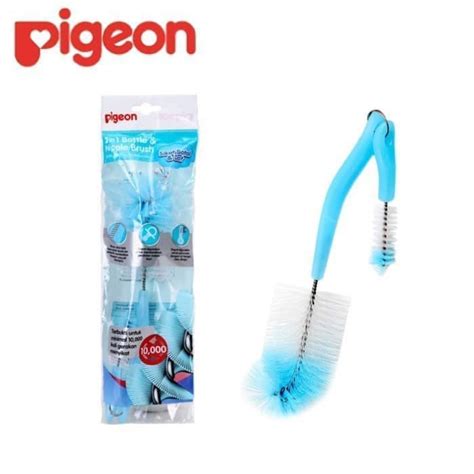 Jual Pigeon 2 In 1 Bottle Nipple Brush Basic Sikat Botol Susu Nilon