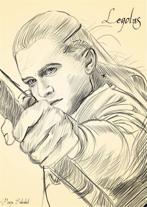 Legolas sketch artwork Cool Sketches, Cool Art Drawings, Animal Drawings, Drawing Sketches ...