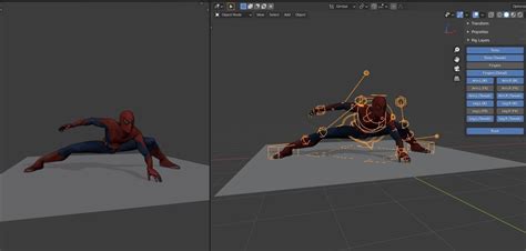 The Amazing Spiderman Blender Rig Free D Model Rigged Cgtrader