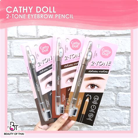 CATHY DOLL 2 TONE EYEBROW PENCIL LONGLASTING MOISTURIZING PENSIL ALIS