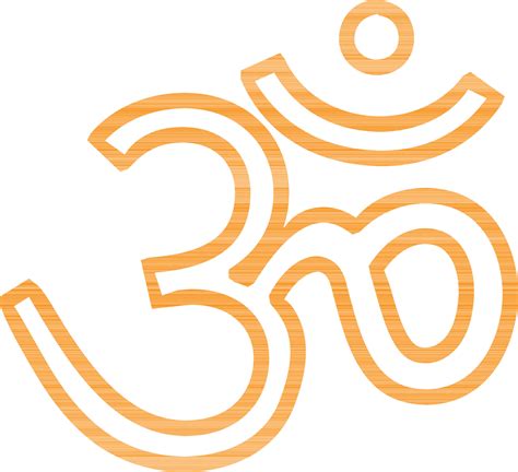 Orange Om Or Aum Hinduism Sign Or Symbol 24327539 Vector Art At Vecteezy