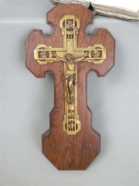 13 Early 1900s Wall Crucifix Large Antique Catholic Etsy