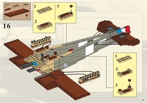 LEGO Instructions for set 3451 Sopwith Camel, Advanced models - Aircraft