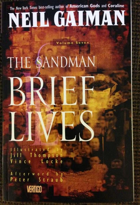 Neil Gaiman Vertigo Comic The Sandman Brief Lives Pb Vol