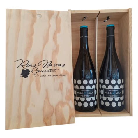 Caja 2 Botellas Albariño Paco And Lola Rías Baixas Gourmet