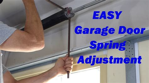 How To Balance A Garage Door Torsion Spring Adjustment Easy Clear Instructions Youtube