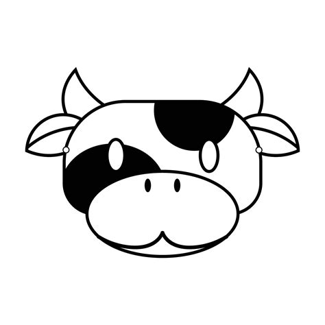 Cow Face Template Printable