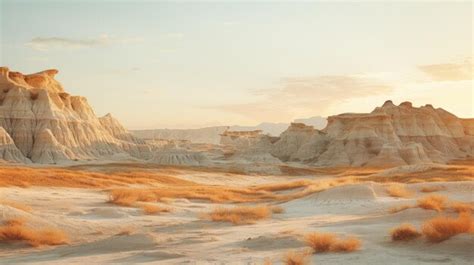 Premium Photo A Photo Of A Badlands Terrain With Weathered Arroyos