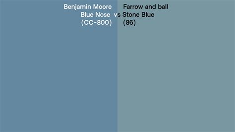 Benjamin Moore Blue Nose Cc 800 Vs Farrow And Ball Stone Blue 86