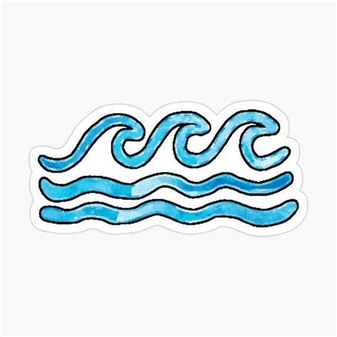 Ocean Waves Sticker For Sale By Bellamarie803 In 2024 Ocean Waves