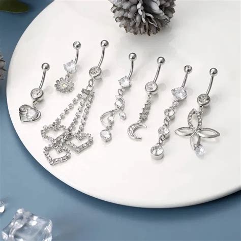 Dropship Pcs G Belly Button Rings For Women Surgical Navel Rings