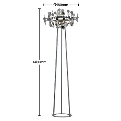 Lucande Glimmo lampa stojąca LED chrom Lampy pl