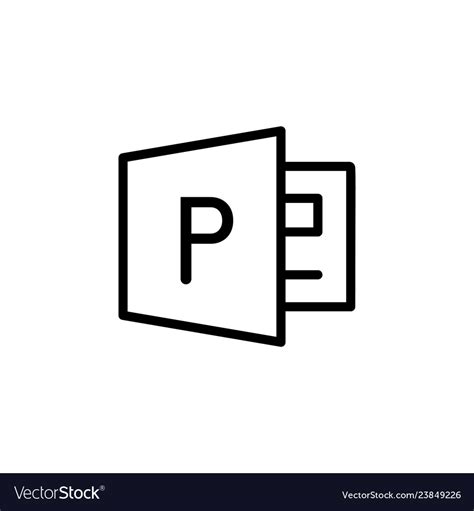 Publisher icon can be used for web logo mobile Vector Image