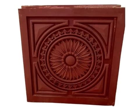 Rectangle Polished Red Sandstone Wall Panel For Construction Size