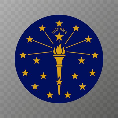 Indiana State Flag Vector Illustration 11897901 Vector Art At Vecteezy