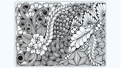 Easy Zentangle Art For Beginners Zentangle Inspired Art Zendoodle Youtube