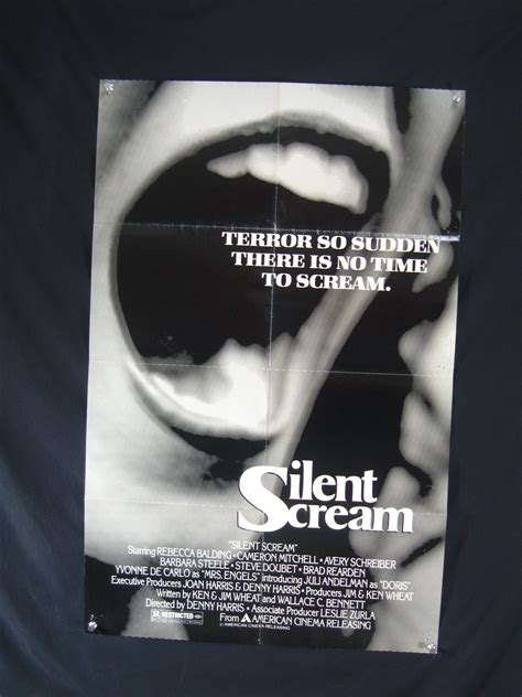 SILENT SCREAM-1980-ONE SHEET-VG/F-HORROR-REBECCA BALDING-CAMERON ...