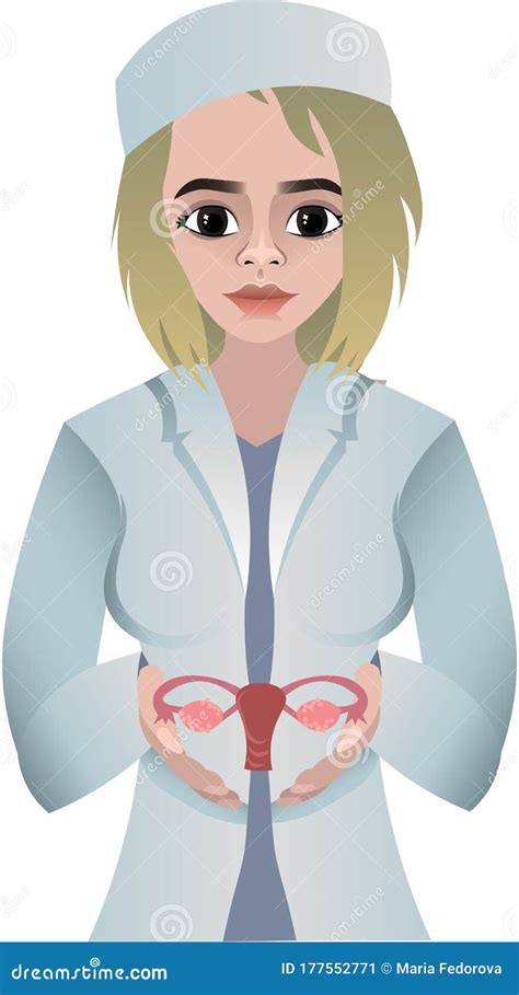 Myoma Of The Uterus Cartoon Vector 74502819