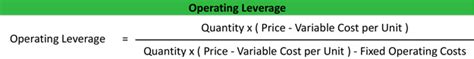 Operating Leverage Formula Example Calculation Analysis