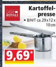 Kartoffel Presse Casa Royale Angebot Bei Norma Prospekte De