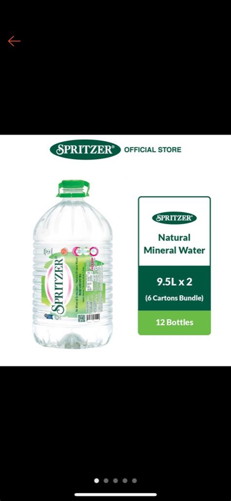 Spritzer Natural Mineral Water 6 Cartons Bundle 9 5L X2 Food