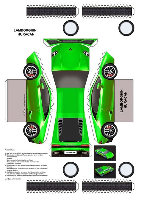 Build Your Own Lamborghini Paper Model