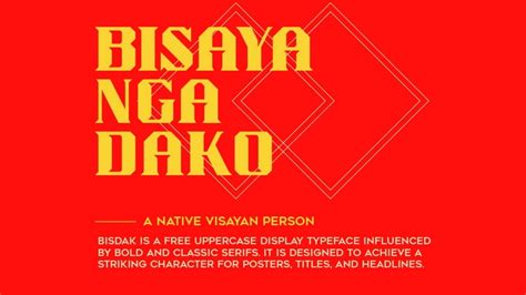 Bisdak A Daring Display Typeface Inspired By Cebu City And The