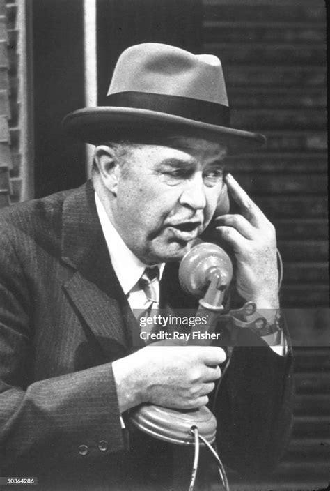 Actor Ray Milland Talking On The Telephone In A Scene From The Stage