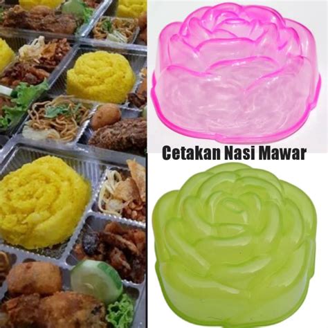 2 Pcs Cetakan Nasi Bento Bentuk Mawar Murah Lazada Indonesia