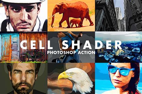 Cell Shader Photoshop Action – MasterBundles